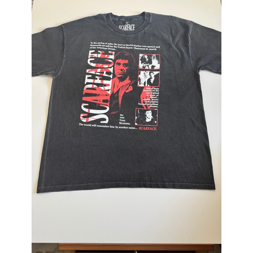 Scarface Movie T-Shirt Tony Montana Graphic Print XL‎